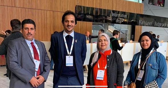 وفد جمعية الشفافية الكويتية أثناء حضور المؤتمر العالمي لمكافحة الفساد